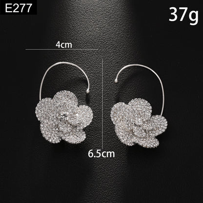 Camellia Arc Earring - E277