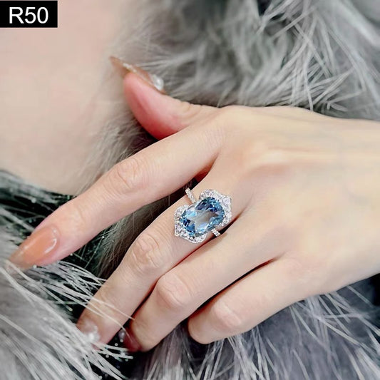 Glacial Azure Ring - R50