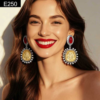 Roman Medal Earring - E250