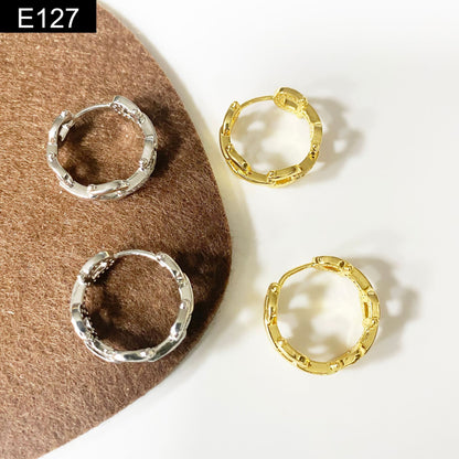 Link Hoop Earring - E127