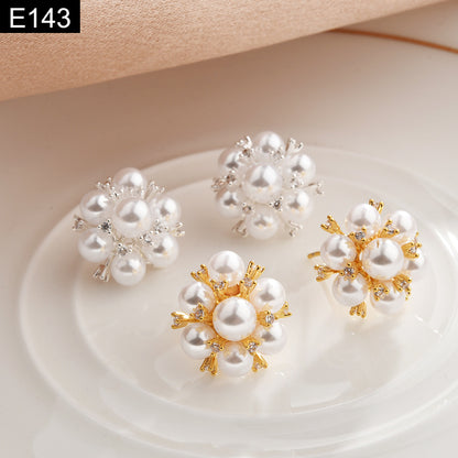 Pearl Cluster Earring - E143