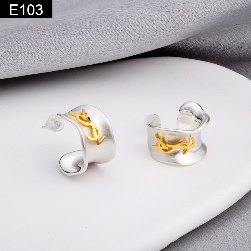 Metallic Hoop Earring - E103