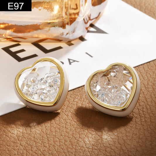 Heart Stud Earring - E97