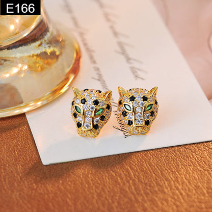 Leopard Head Earring - E166