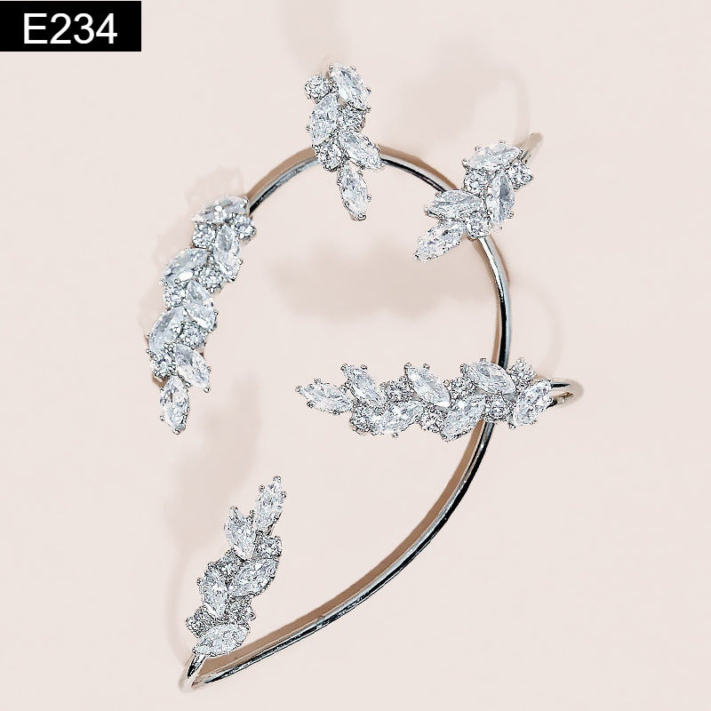 Crystal Laurel Earcuff - E234