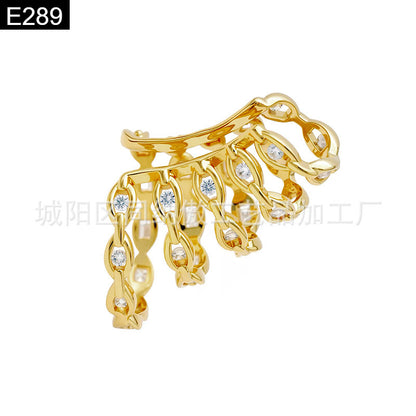 Urban Glam Spiral Gold Earcuff - E289
