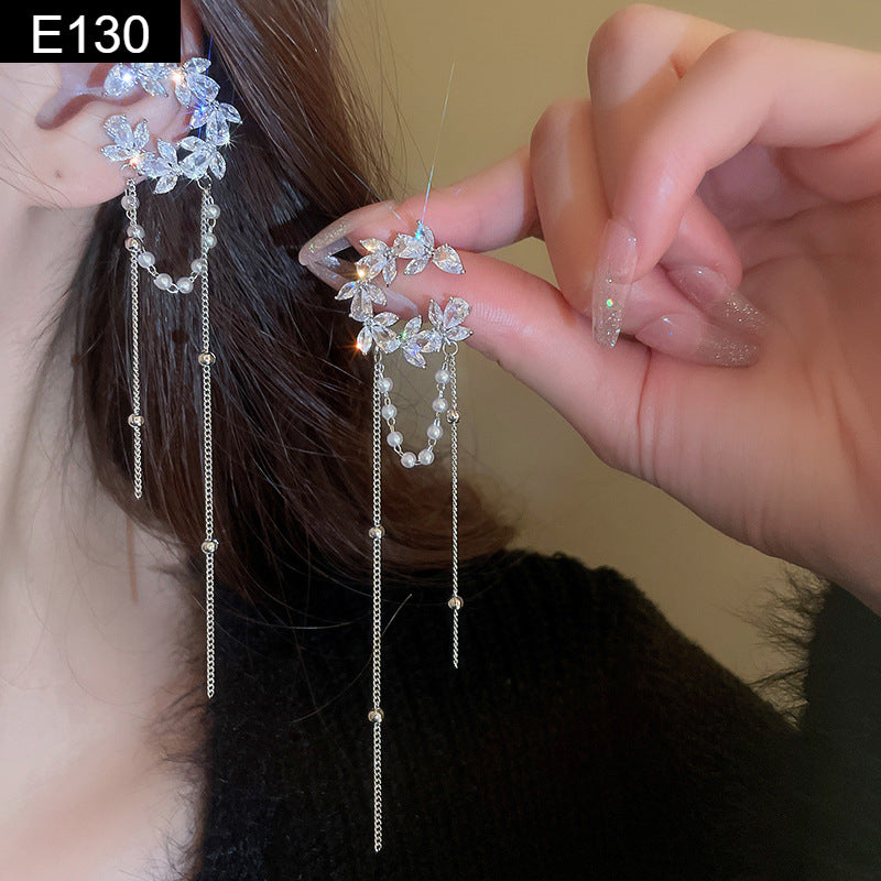 Leaf Tassel Earring - E130