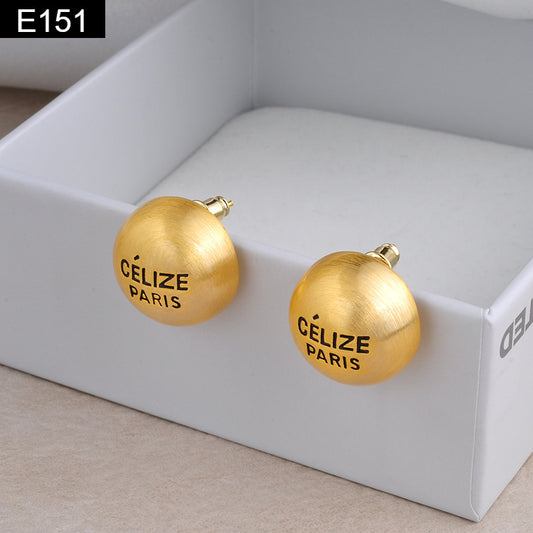 Matte Round Earring - E151