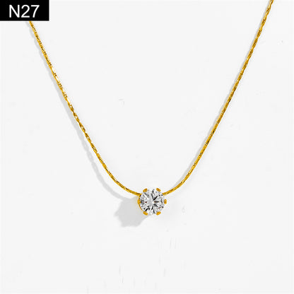 Starlight Solitaire Necklace