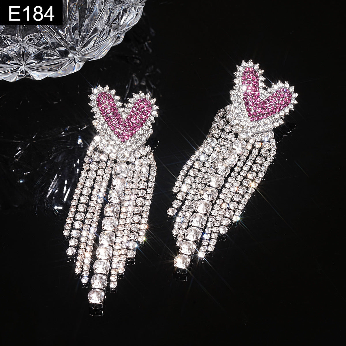 Fuchsia Dazzle Earring - E184
