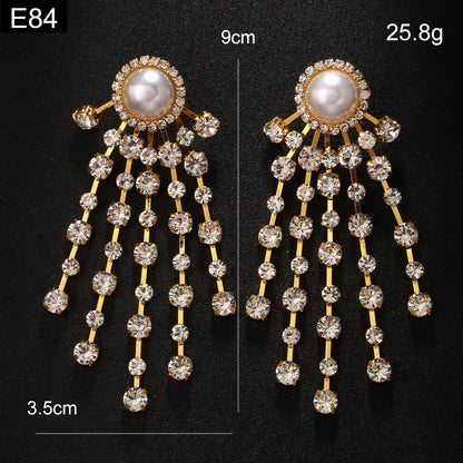 Solar Burst Tassel Earring