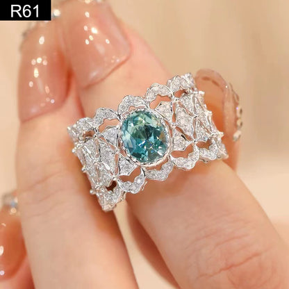 Victorian Lace Mint Ring - R61