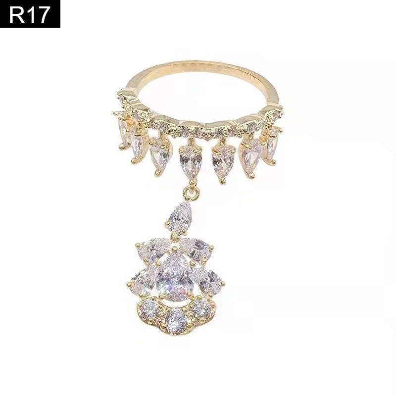 Diamond Drape Ring - R17
