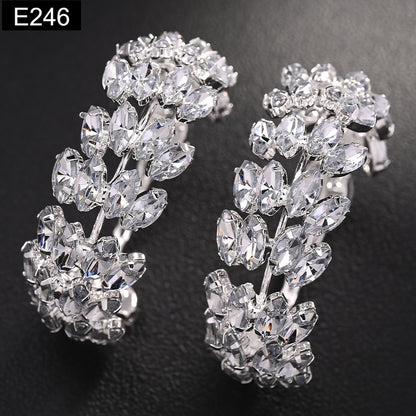 Crystalline Hoop Earring - E246