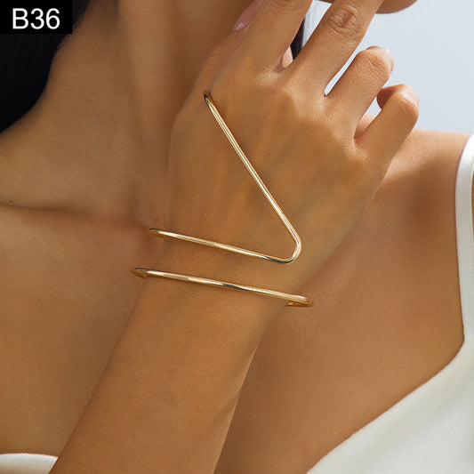 Aero Sculptural Handcuff - B36