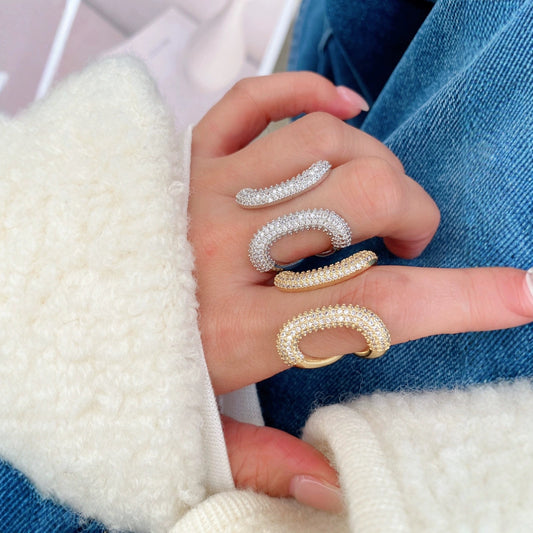 Pave Arc Ring