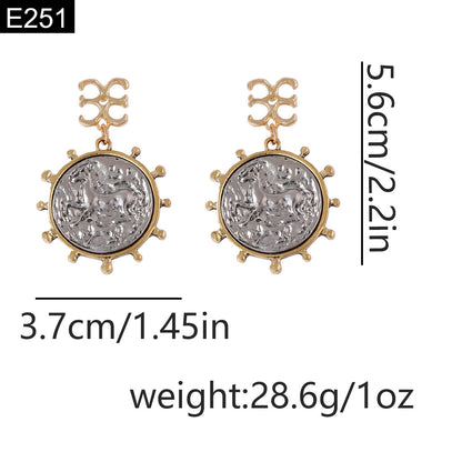 Silver Pegasus Earring - E251