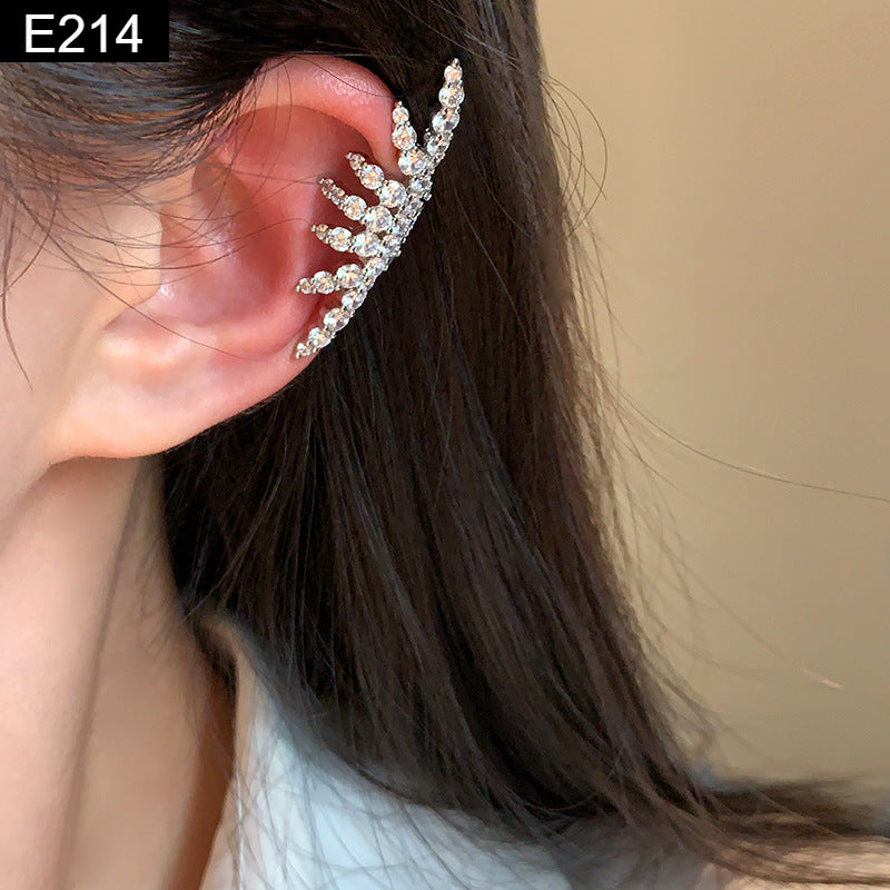 Frost Feather Earcuff - E214