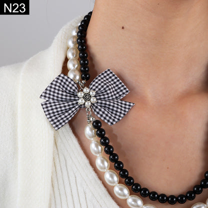 Pearl Tie Necklace