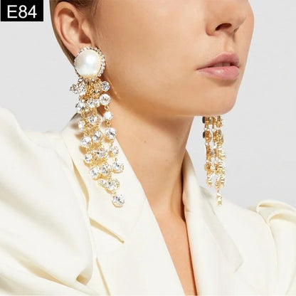 Solar Burst Tassel Earring
