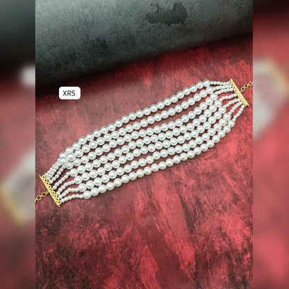 7 Line Pearl Choker