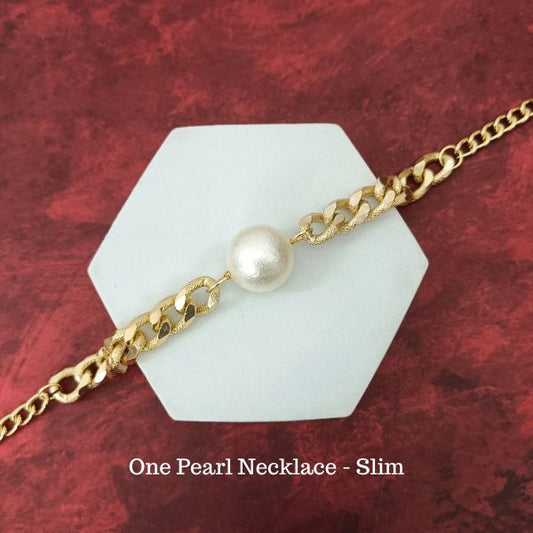 One Pearl Choker - Slim