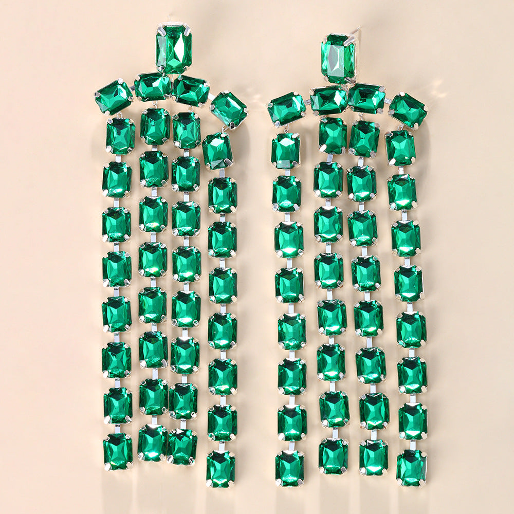 Regal Cut Cascade Earring