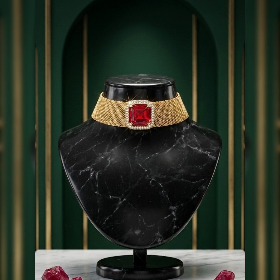 Regalia Imperial Centerpiece Mesh Choker