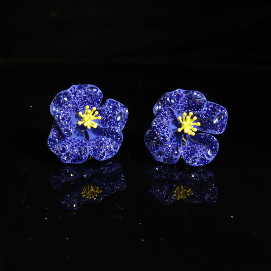 Sapphire Petal Earring
