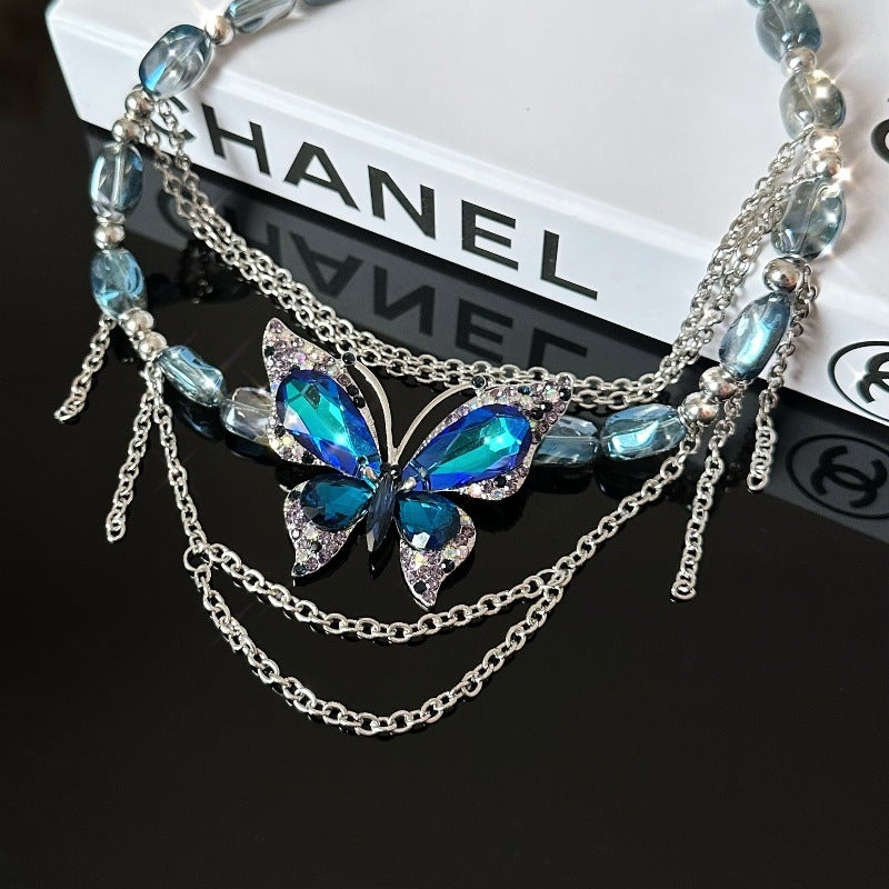 Sapphire Flight Necklace