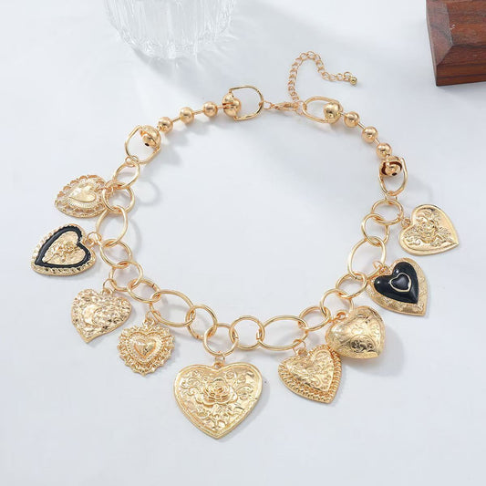Vintage Heart Charm Necklace