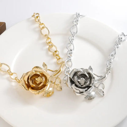 Chunky Rose Necklace
