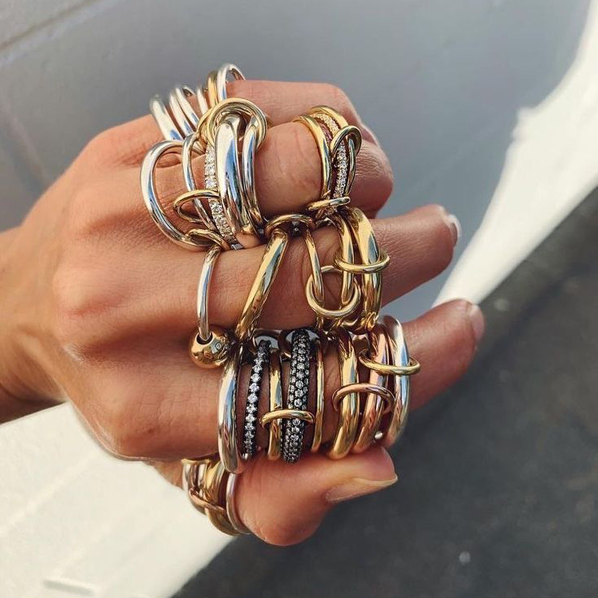 Metallic Harmony Rings