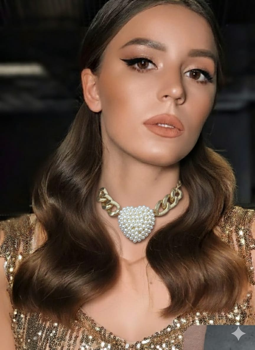 Eternal Glow Heart Chain Choker