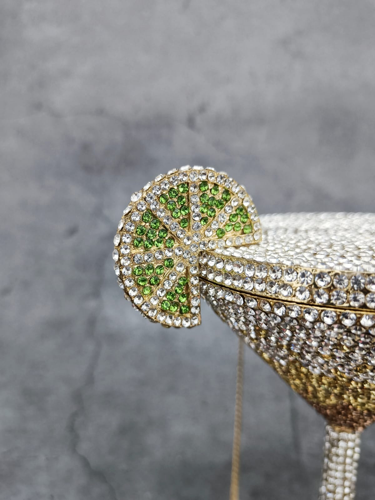 Luxury Crystal Cocktail Glass Clutch – Rhinestone Evening Bag for Women | Party Statement Handbag