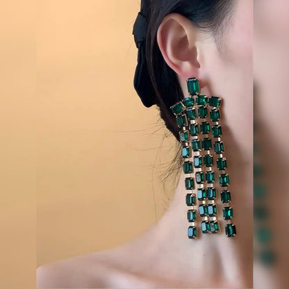 Regal Cut Cascade Earring