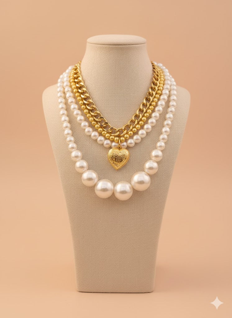 Regalia Layered Pearl Luxe Necklace