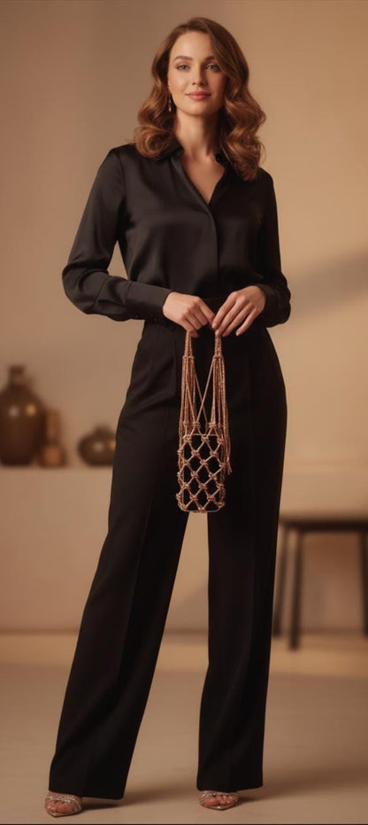 Crystal Weave Metallic Phone Sling