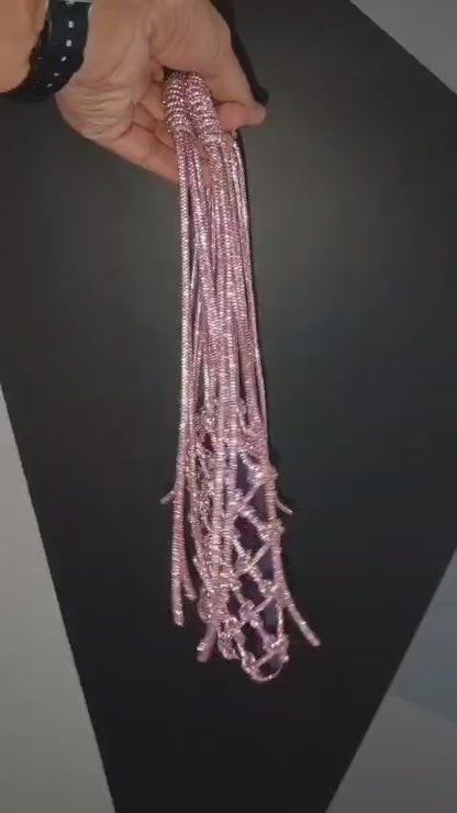 Crystal Weave Metallic Phone Sling