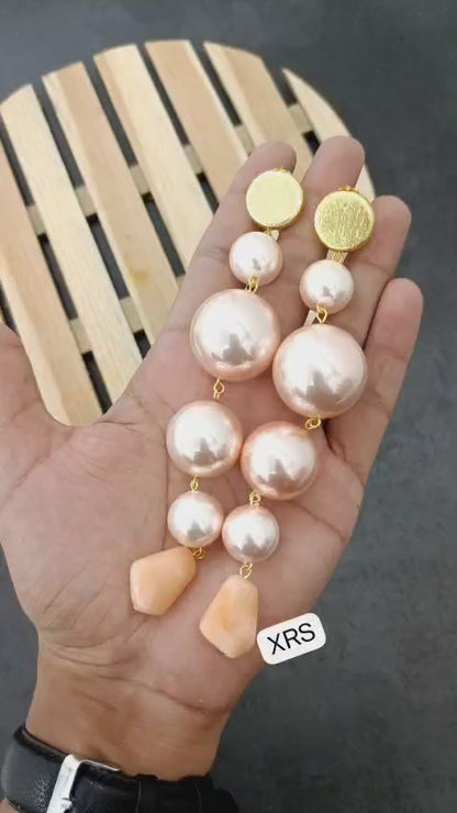 Pearl Cascade Drop Earring