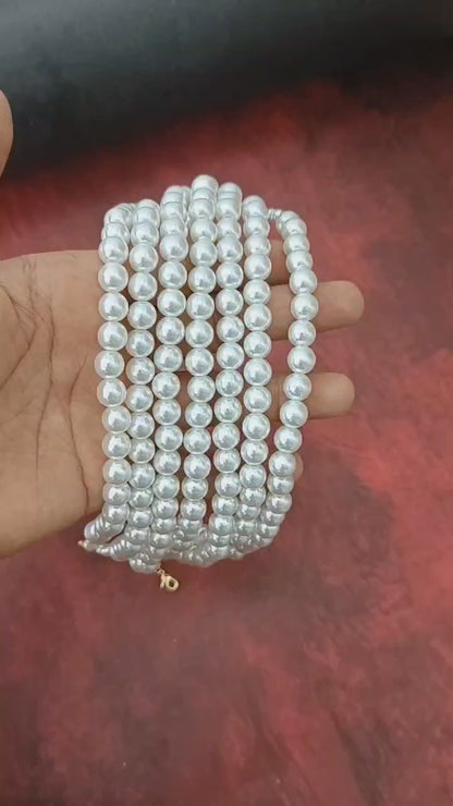 7 Line Pearl Choker