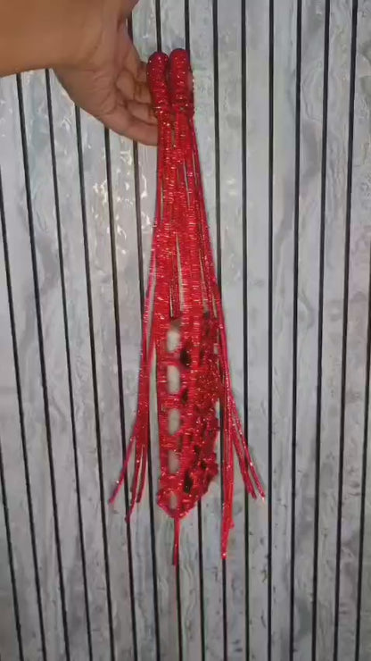 Crystal Weave Metallic Phone Sling