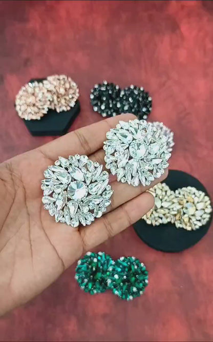 Celeste Round Statement Earring