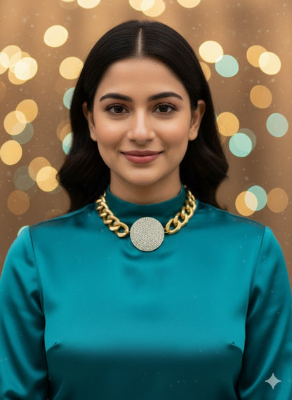 Majesty Circle Diamond Choker