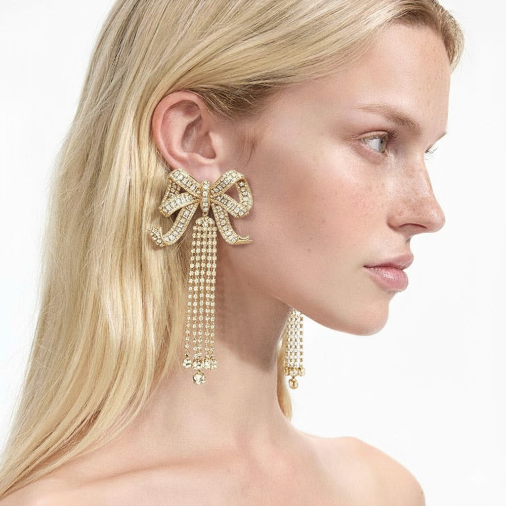Haute Bow Bling Earring